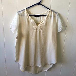 Cream Dress Blouse
